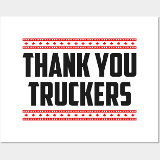 Thank You Canada Truckers Posters and Art